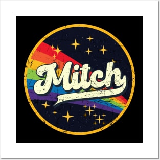 Mitch // Rainbow In Space Vintage Grunge-Style Posters and Art